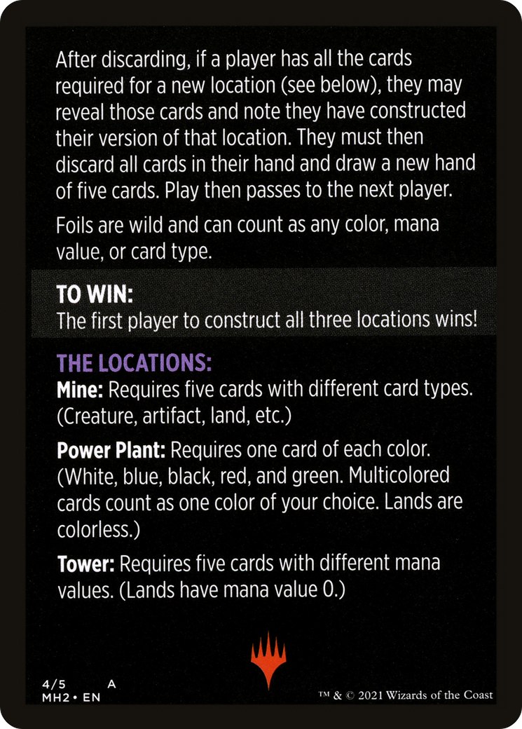 Urza's Blueprints (minigame) // Urza's Blueprints (cont'd) (MMH2-004) - Modern Horizons 2 Minigames Foil