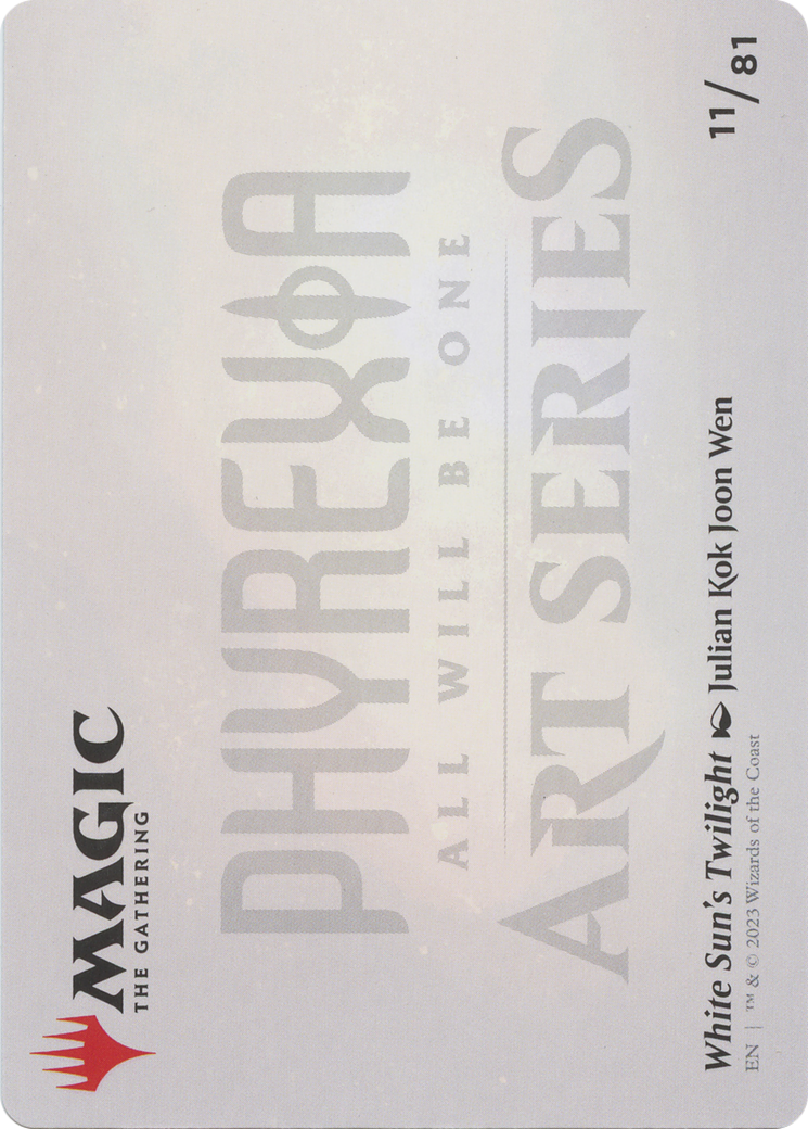 White Sun's Twilight // White Sun's Twilight (AONE-011) - Phyrexia: All Will Be One Art Series (Borderless) Foil