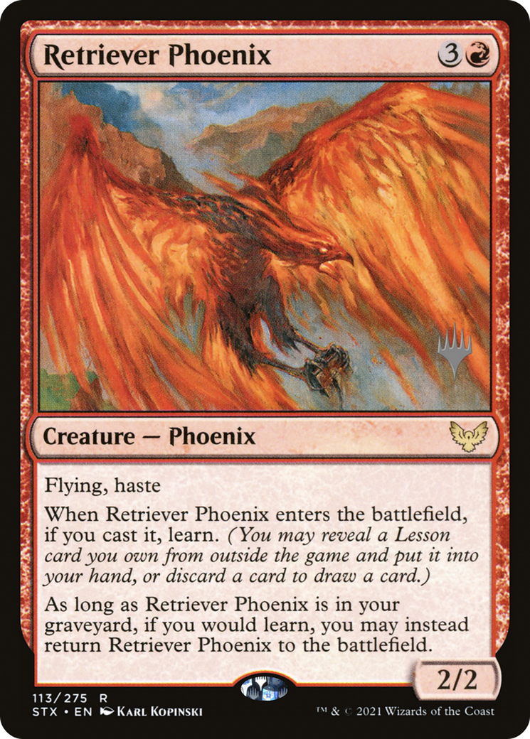 Retriever Phoenix (PPSTX-113) - Strixhaven: School of Mages Promos Foil
