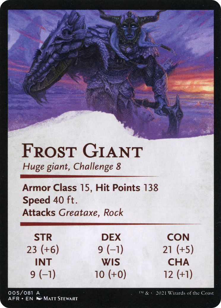 Rimeshield Frost Giant // Frost Giant (AAFR-005) - Adventures in the Forgotten Realms Art Series (Borderless)