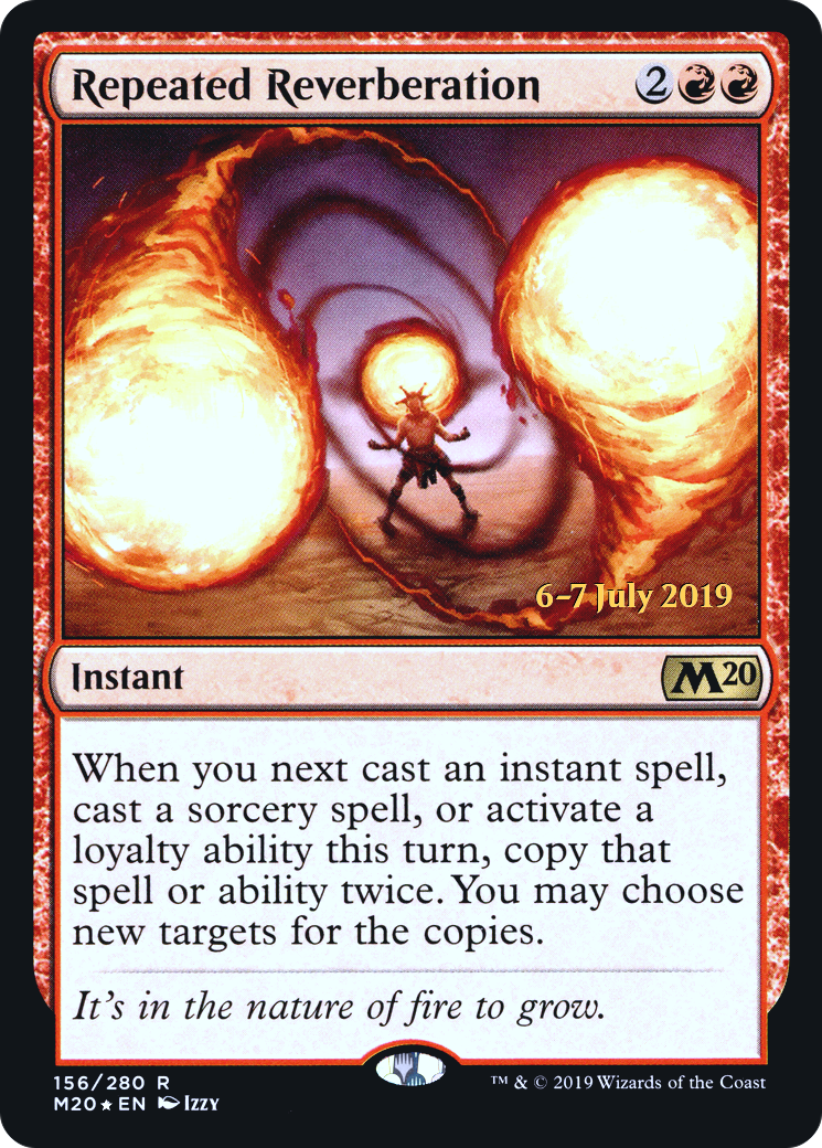 Repeated Reverberation (PRE-156) - Core Set 2020 Promos Foil
