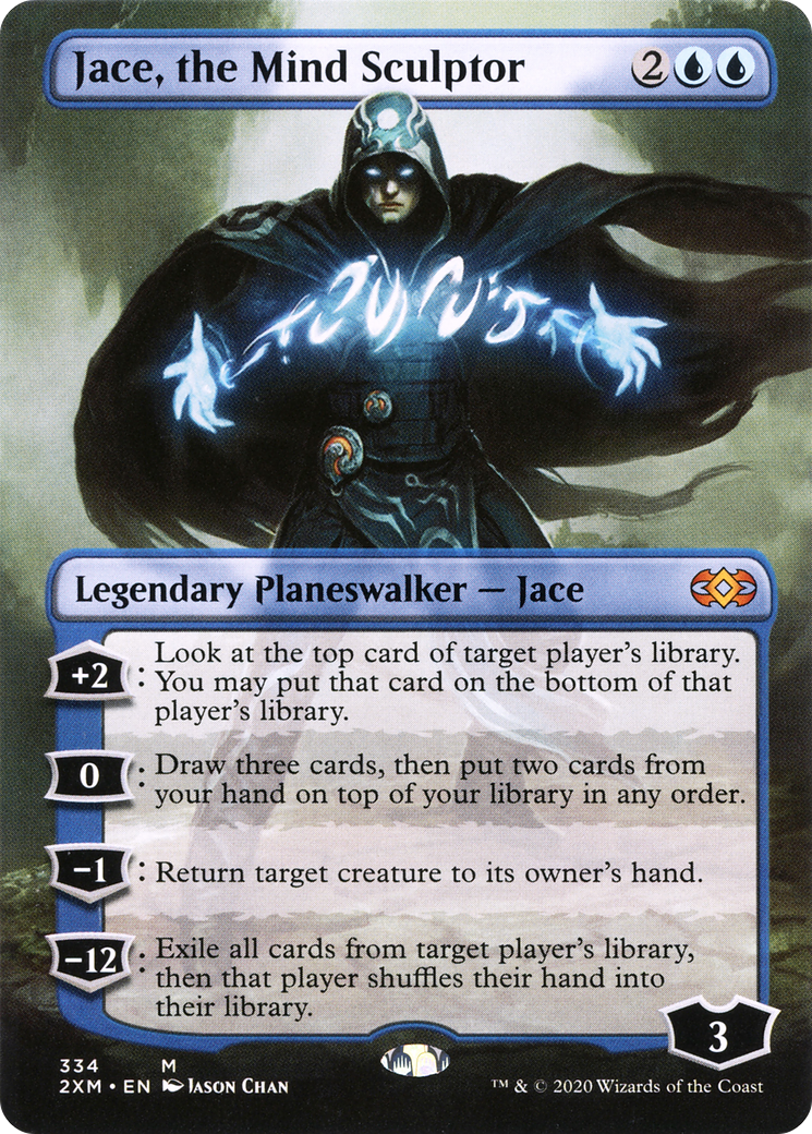 Jace, the Mind Sculptor (Borderless) (2XM-334) - Double Masters (Borderless)