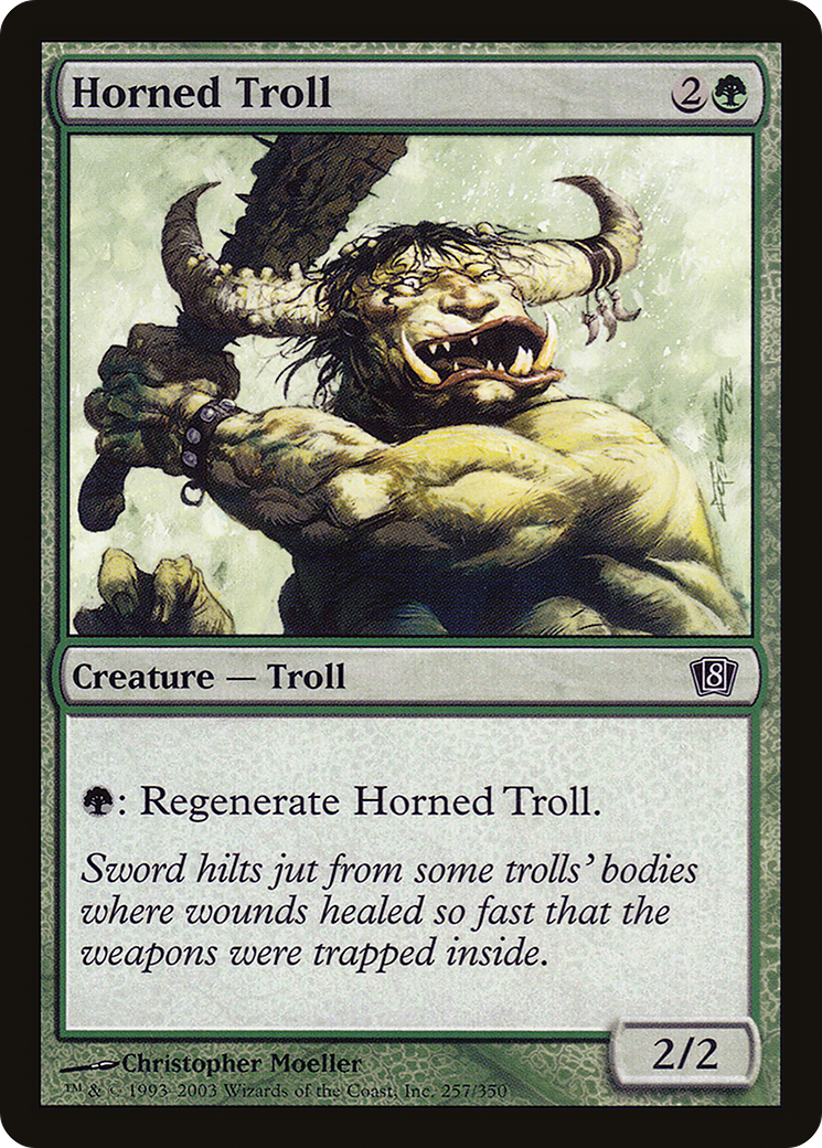 Horned Troll (8ED-257) - 8th Edition Foil