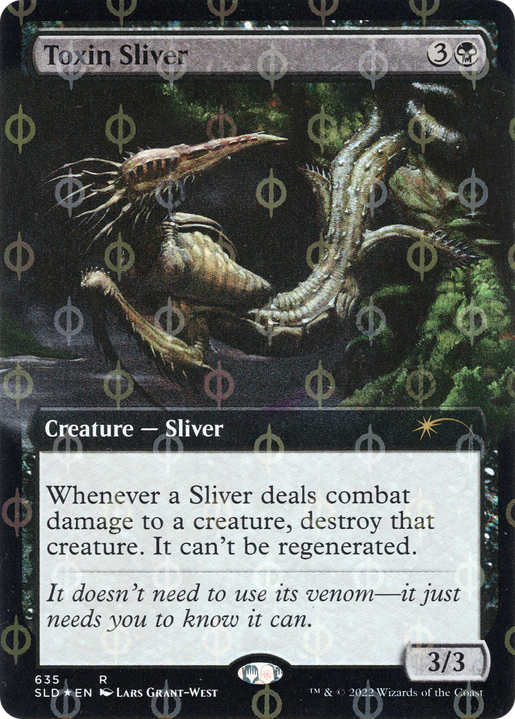 Toxin Sliver (Extended Art) (Step-and-Compleat Foil) (SLD-635) - Secret Lair Drop: (Extended Art) Foil