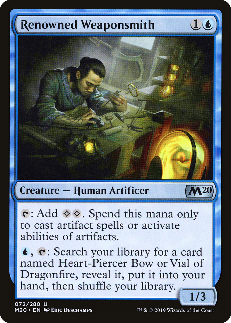 Renowned Weaponsmith (M20-072) - Core Set 2020 Foil