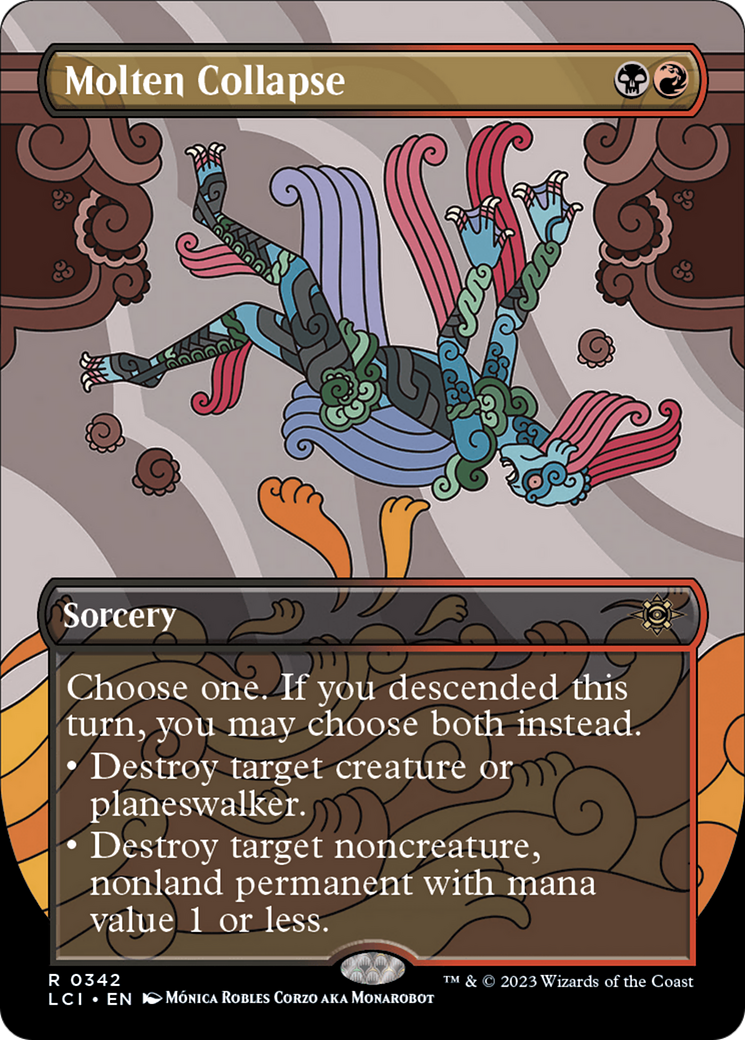 Molten Collapse (Borderless) (LCI-342) - The Lost Caverns of Ixalan (Borderless) Foil