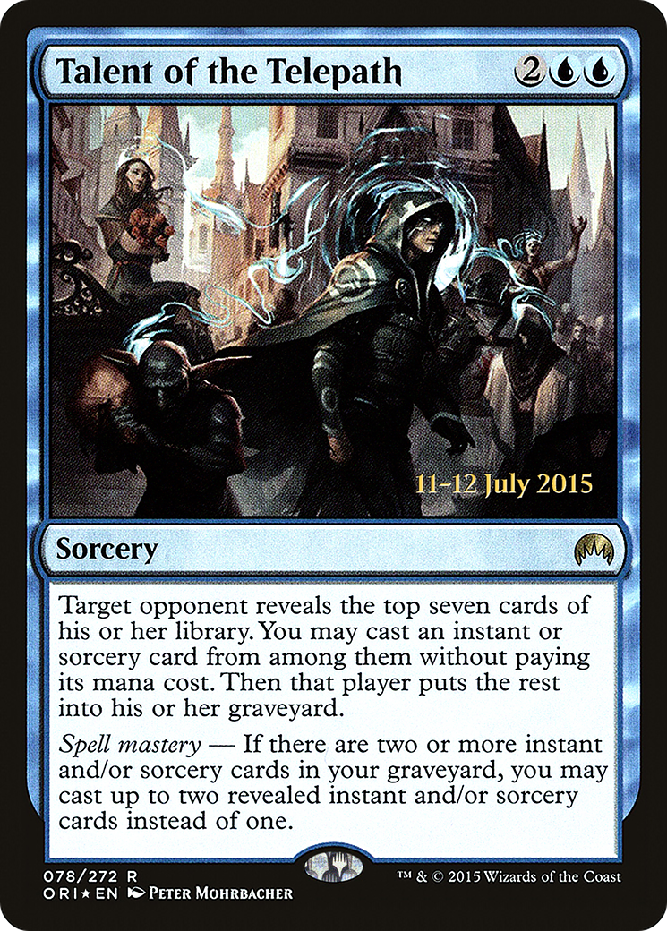 Talent of the Telepath (PRE-078) - Magic Origins Promos Foil