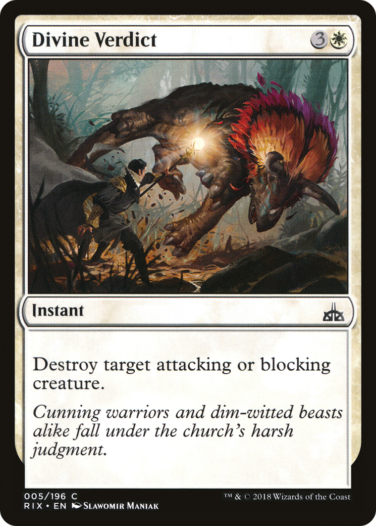 Divine Verdict (RIX-005) - Rivals of Ixalan Foil
