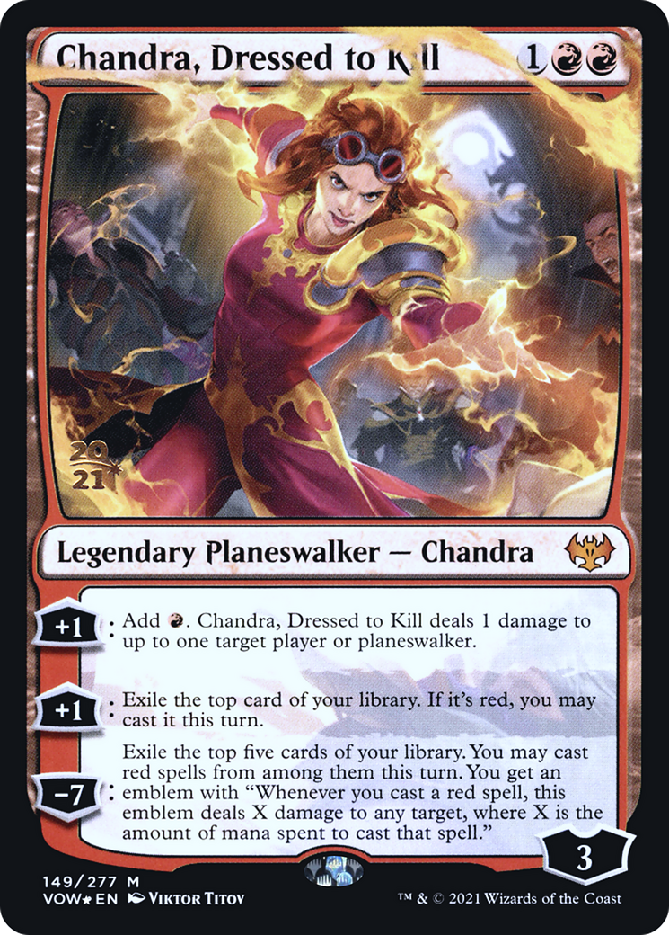 Chandra, Dressed to Kill (PRE-149) - Innistrad: Crimson Vow Promos Foil