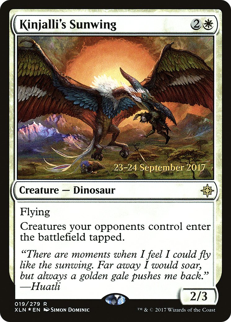 Kinjalli's Sunwing (PRE-019) - Ixalan Promos Foil