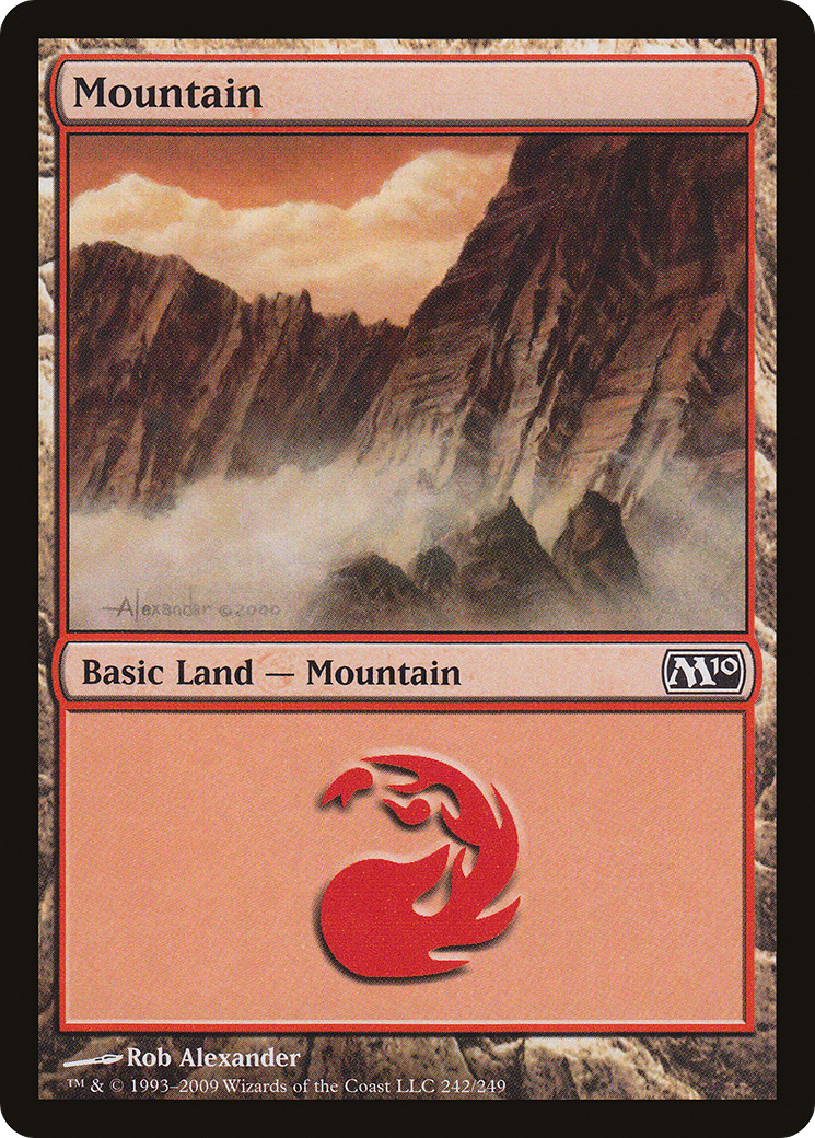 Mountain (242) (M10-242) - Magic 2010 Foil