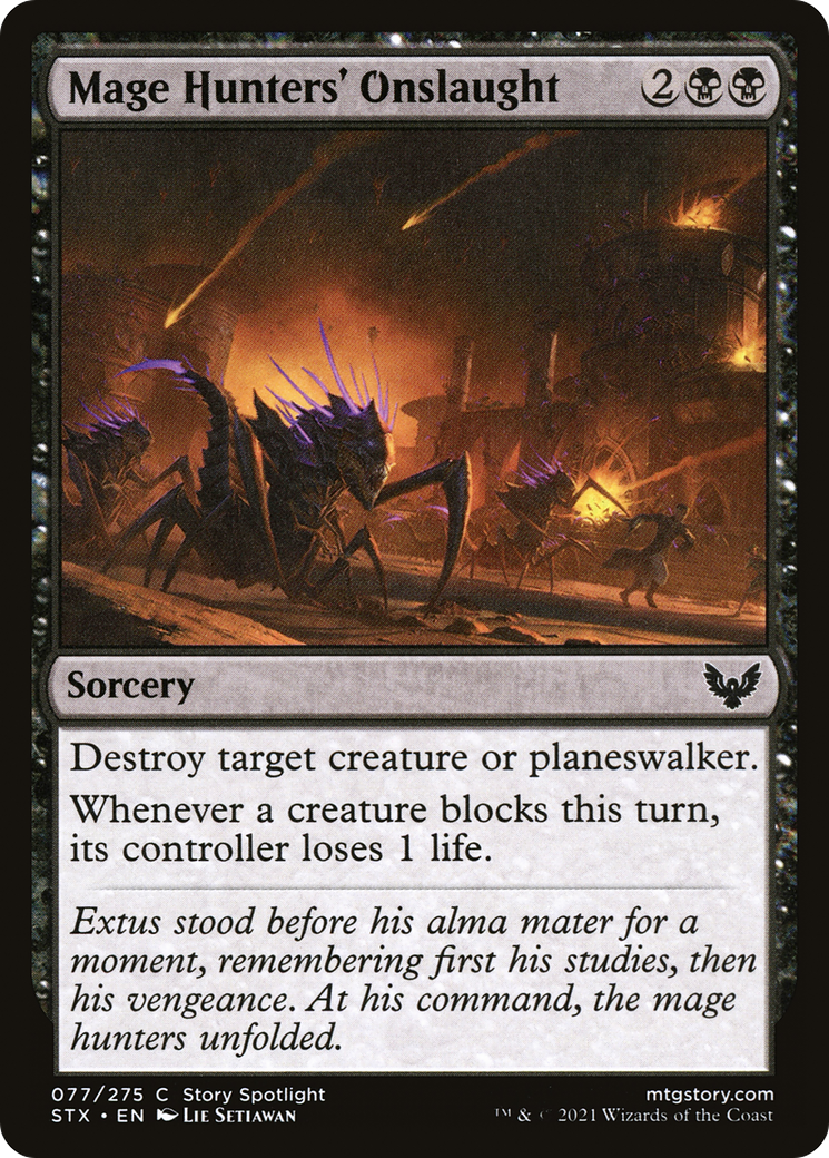 Mage Hunters' Onslaught (STX-077) - Strixhaven: School of Mages