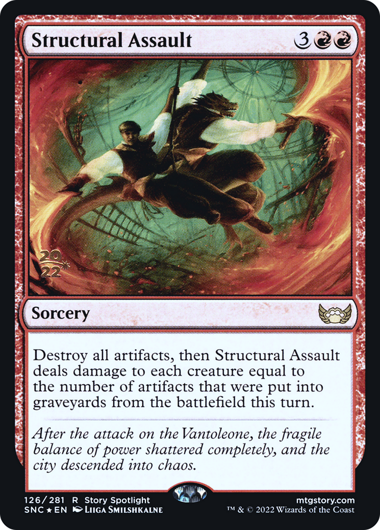 Structural Assault (PRE-126) - Streets of New Capenna Promos Foil