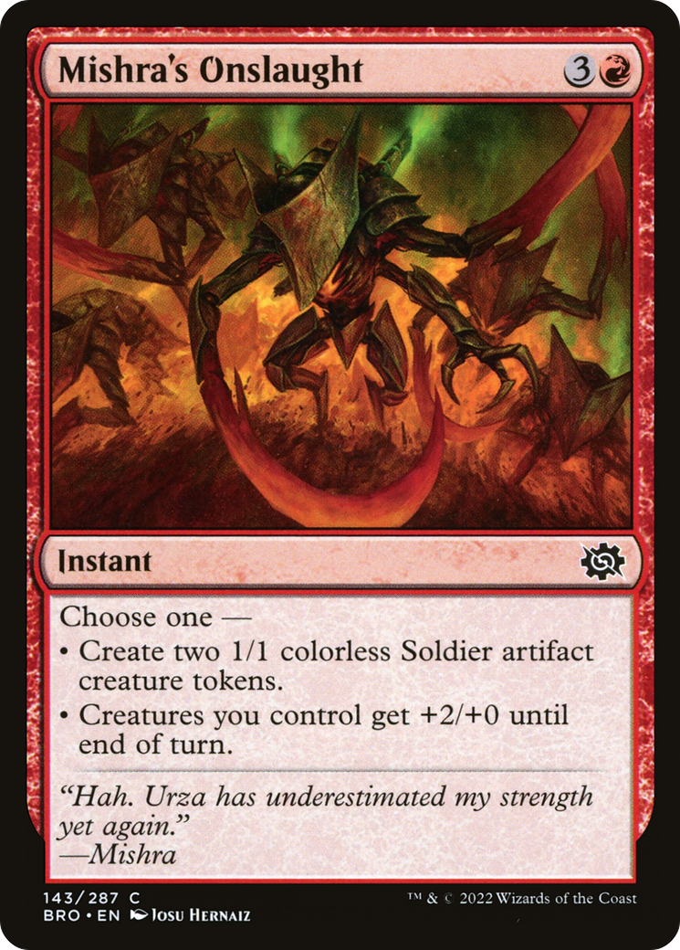 Mishra's Onslaught (BRO-143) - The Brothers' War