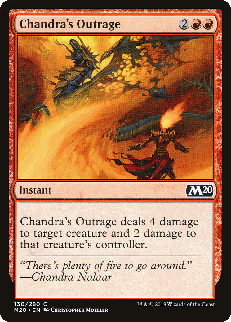 Chandra's Outrage (M20-130) - Core Set 2020 Foil