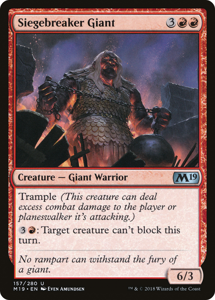Siegebreaker Giant (M19-157) - Core Set 2019