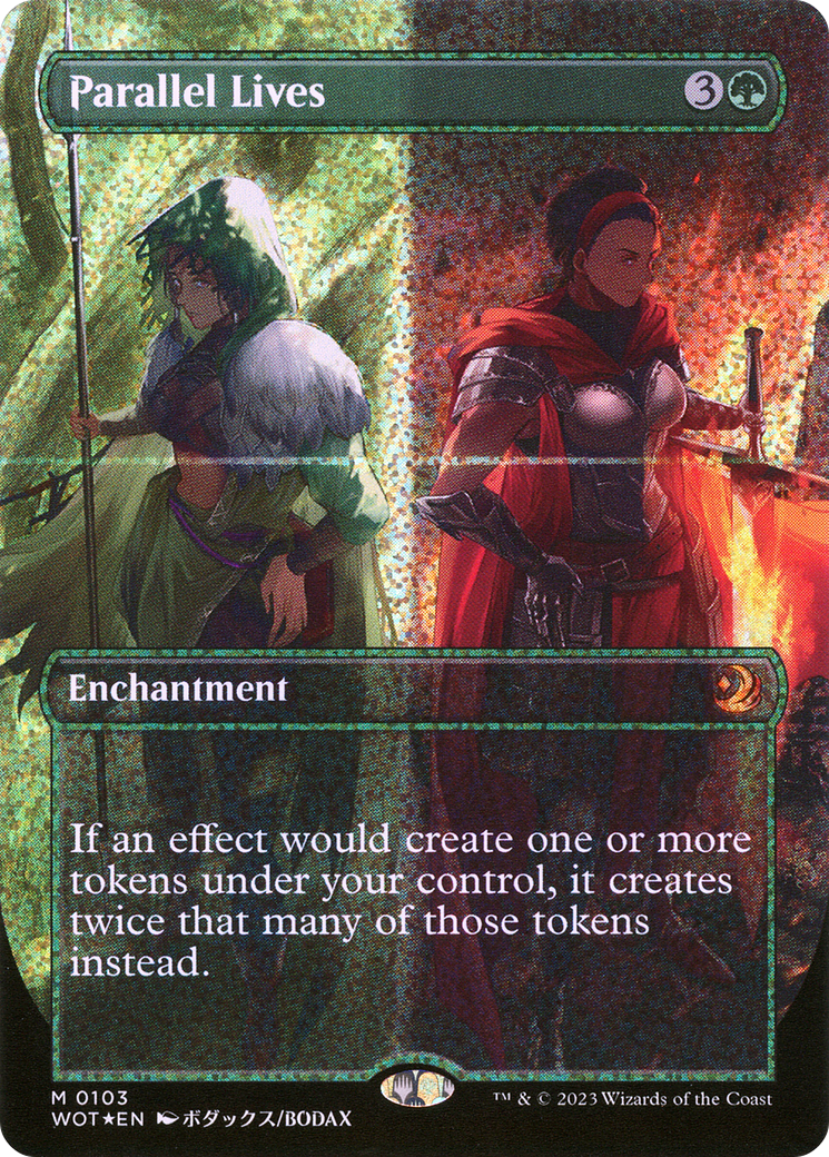 Parallel Lives (Anime Borderless) (Confetti Foil) (WOT-103) - Wilds of Eldraine: Enchanting Tales (Borderless) Foil