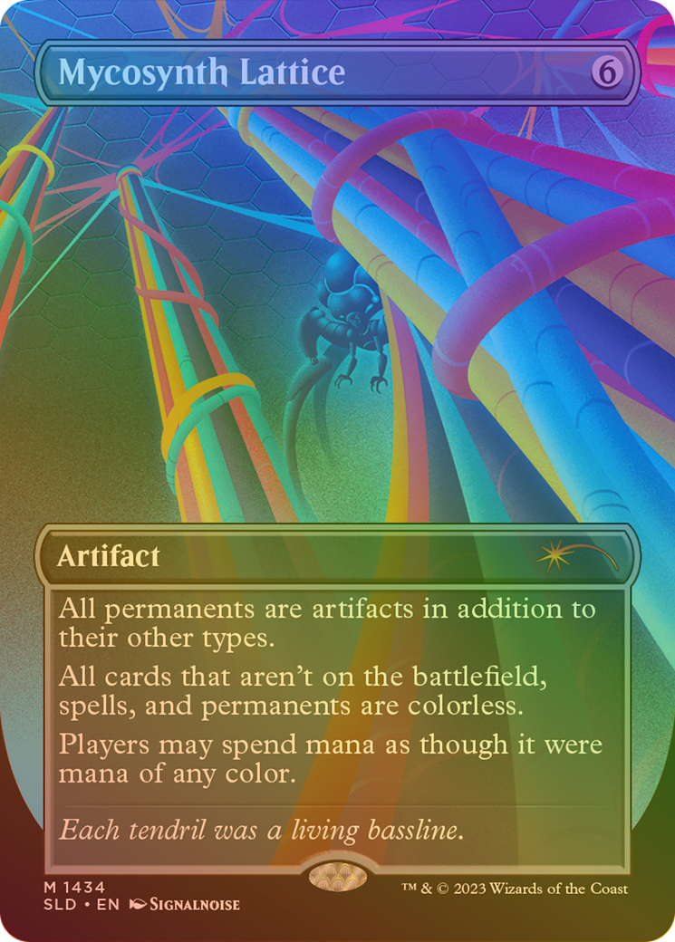 Mycosynth Lattice (Rainbow Foil) (SLD-1434) - Secret Lair Drop (Borderless) Foil