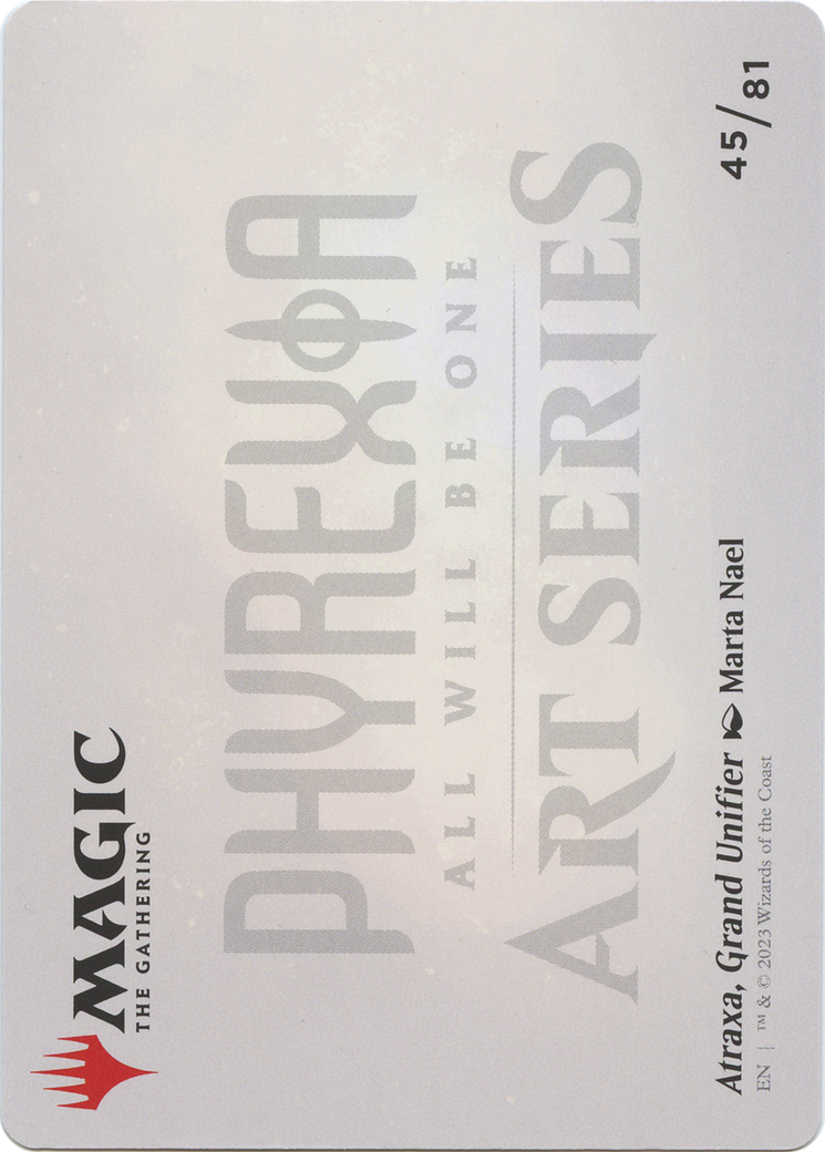 Atraxa, Grand Unifier // Atraxa, Grand Unifier (AONE-045) - Phyrexia: All Will Be One Art Series (Borderless)