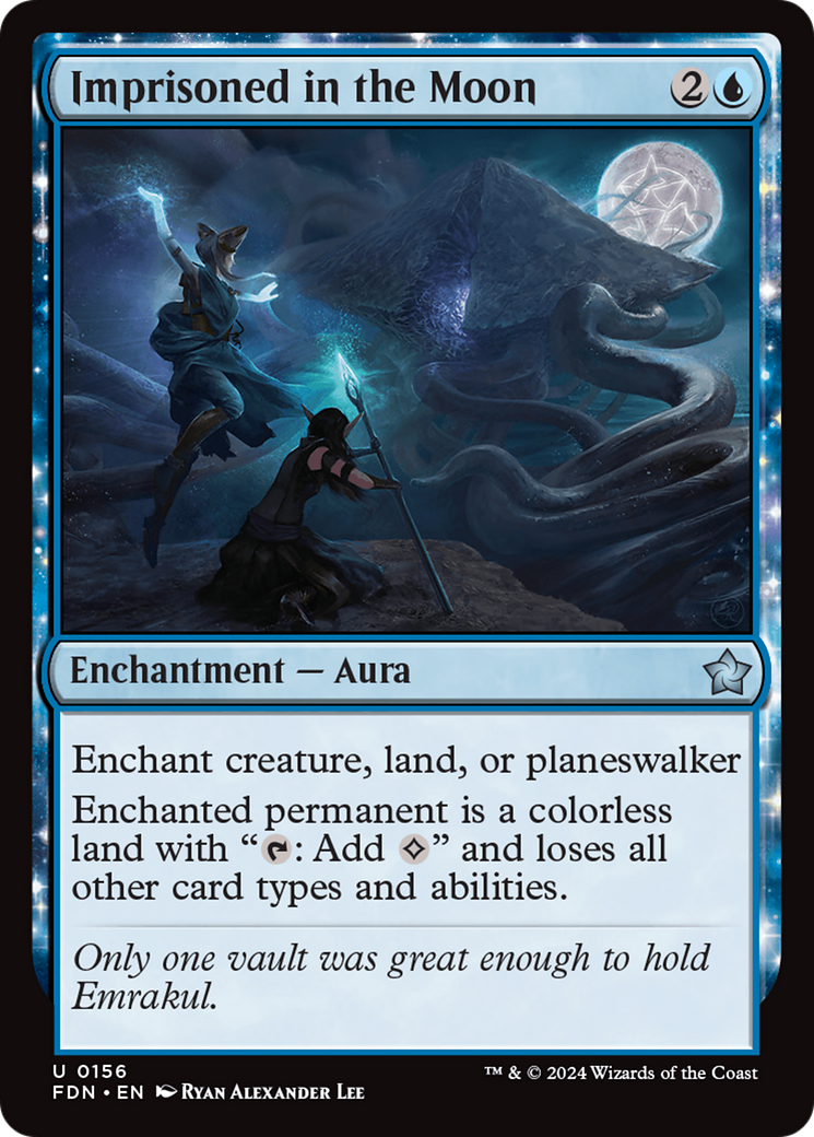 Imprisoned in the Moon (FDN-156) - Foundations: (enchantment) Foil