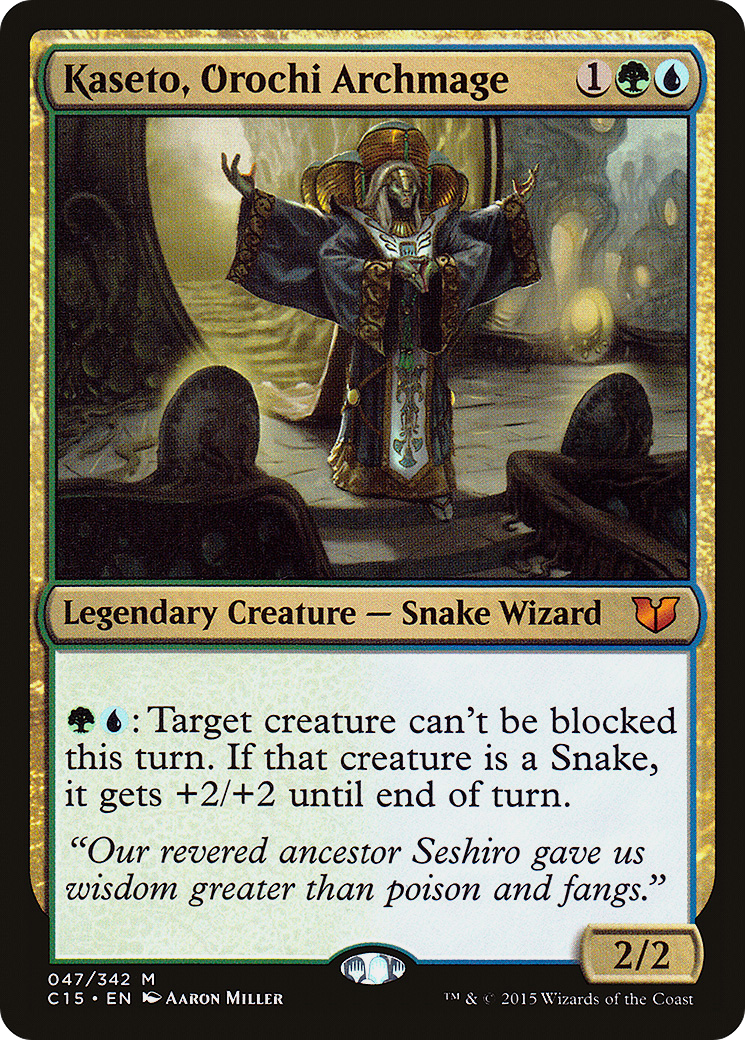 Kaseto, Orochi Archmage (C15-047) - Commander 2015
