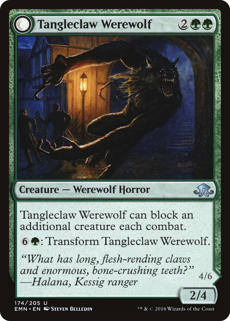 Tangleclaw Werewolf (EMN-174) - Eldritch Moon: (mooneldrazidfc) Foil