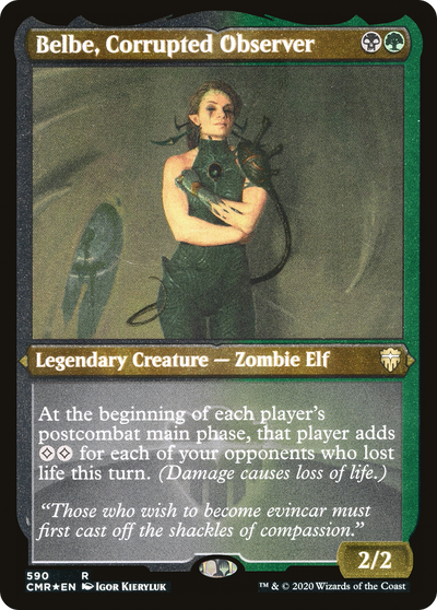 Belbe, Corrupted Observer (Etched) [Commander Legends]