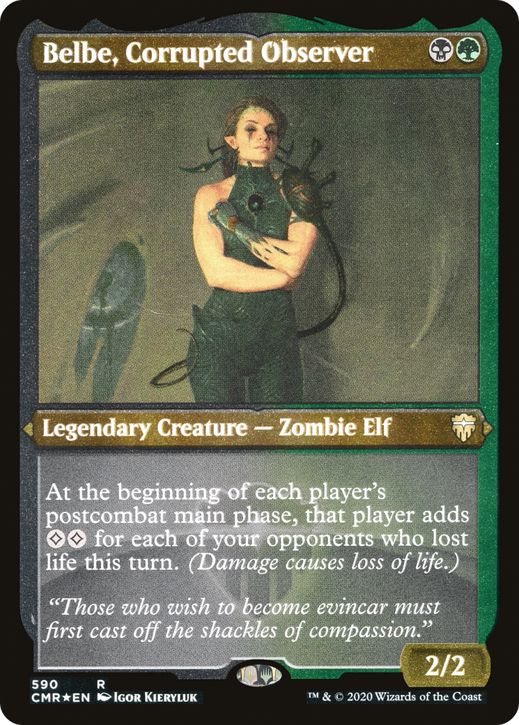 Belbe, Corrupted Observer (Foil Etched) (CMR-590) - Commander Legends Etched Foil