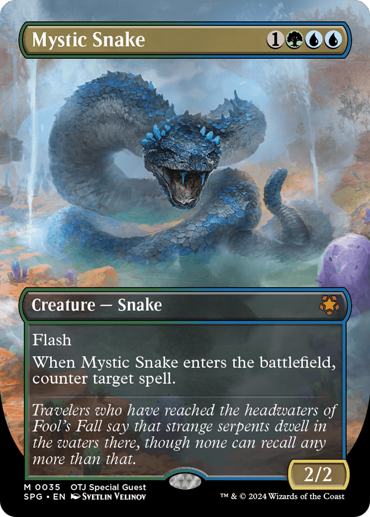 Mystic Snake (Borderless) (SPG-035) - Special Guests (Borderless) Foil
