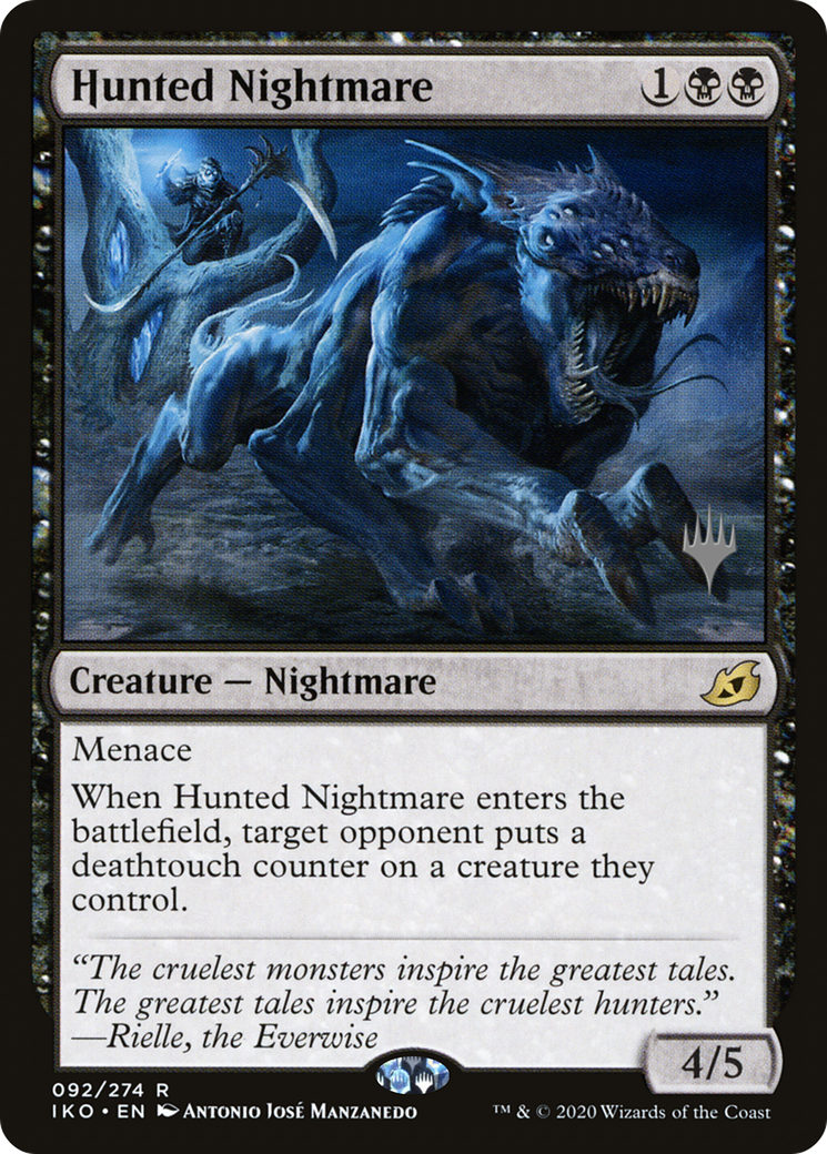 Hunted Nightmare (PPIKO-92P) - Ikoria: Lair of Behemoths Promos Foil