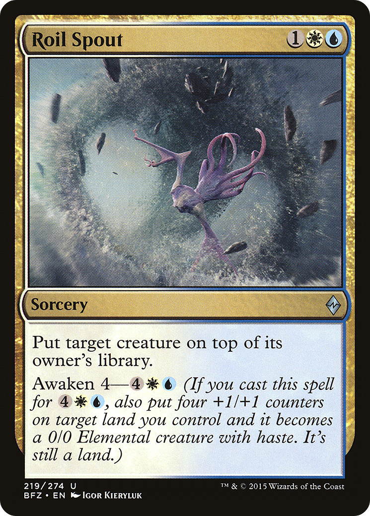 Roil Spout (BFZ-219) - Battle for Zendikar Foil
