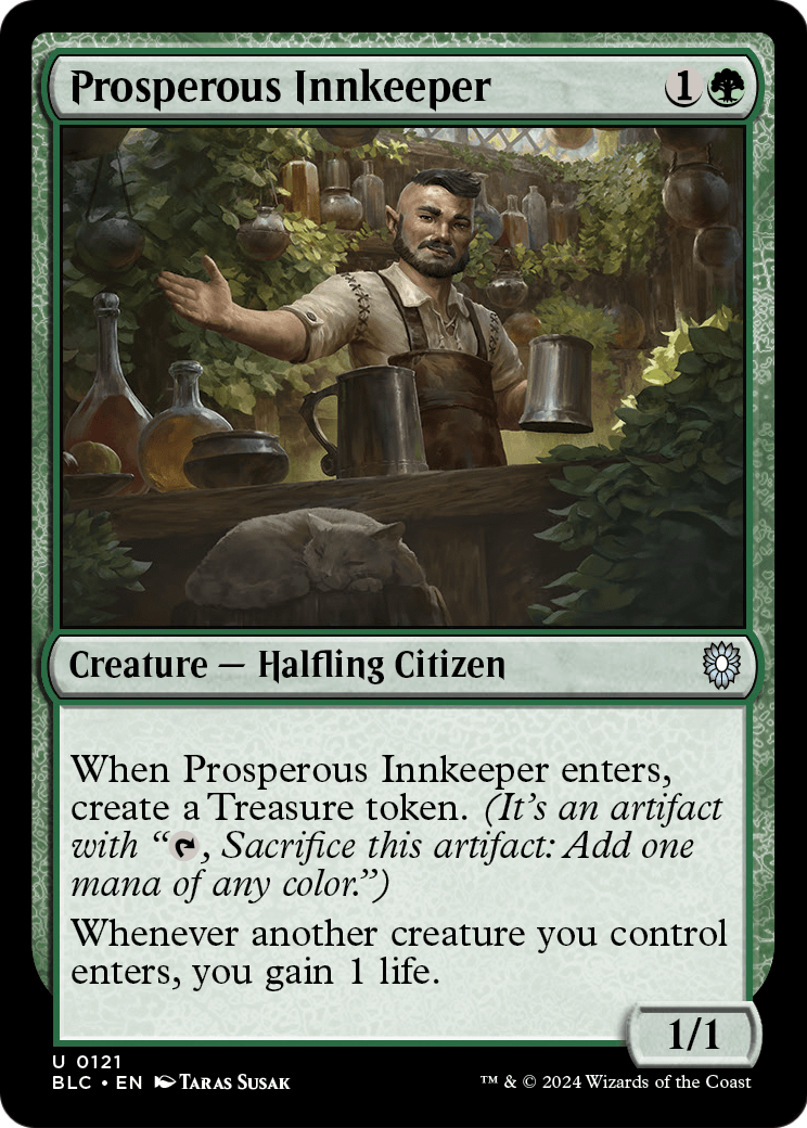 Prosperous Innkeeper (BLC-121) - Bloomburrow Commander
