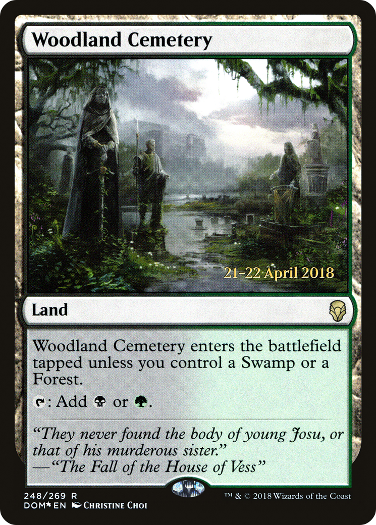 Woodland Cemetery (PRE-248) - Dominaria Promos Foil