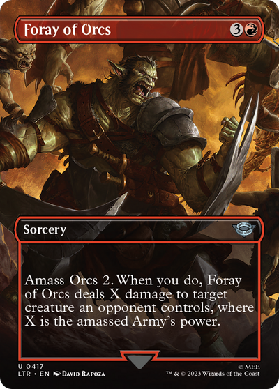 Foray of Orcs (Borderless) (LTR-417) - The Lord of the Rings: Tales of Middle-earth (Borderless)