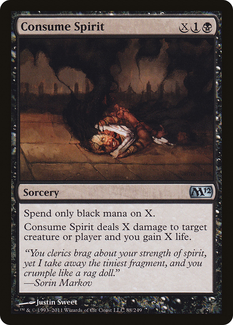 Consume Spirit (M12-088) - Magic 2012 Foil