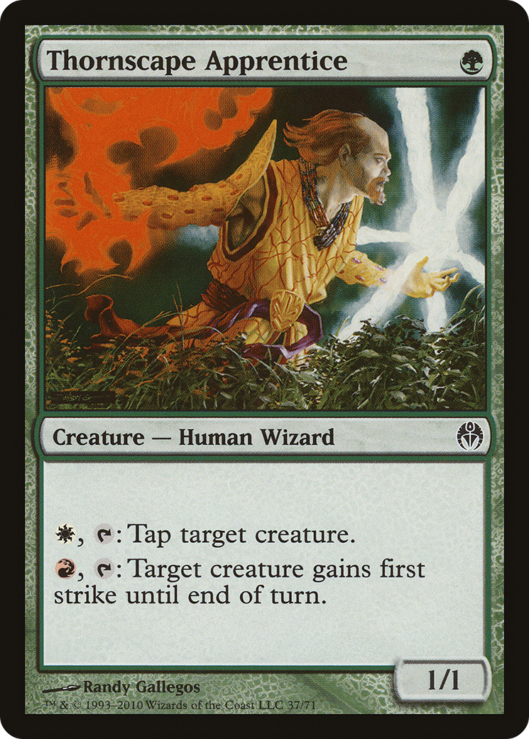 Thornscape Apprentice (DDE-037) - Duel Decks: Phyrexia vs. the Coalition