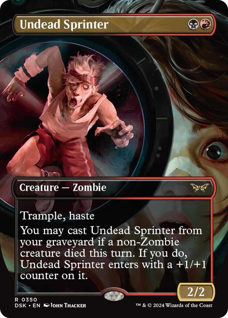 Undead Sprinter (Borderless) (DSK-350) - Duskmourn: House of Horror (Borderless)