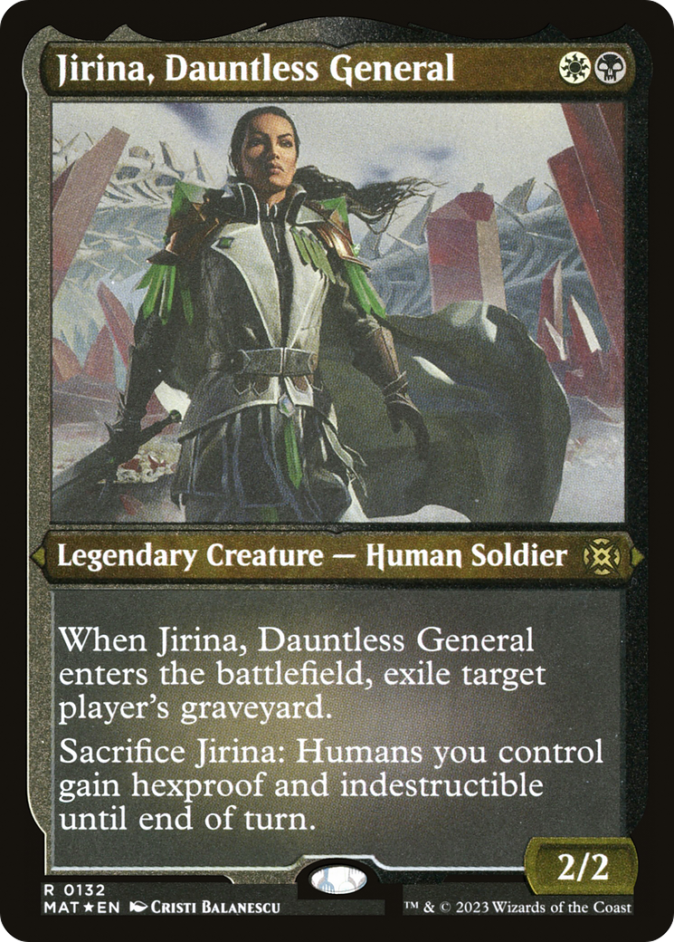 Jirina, Dauntless General (MAT-132) - March of the Machine: The Aftermath Etched Foil