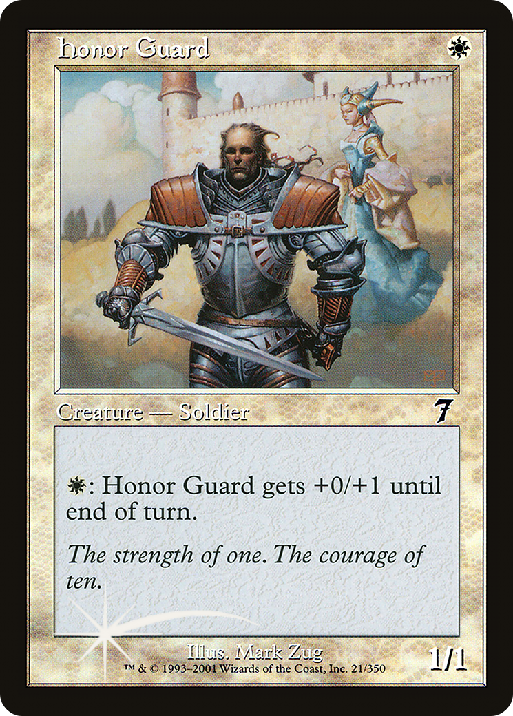 Honor Guard (7ED-021) - 7th Edition Foil