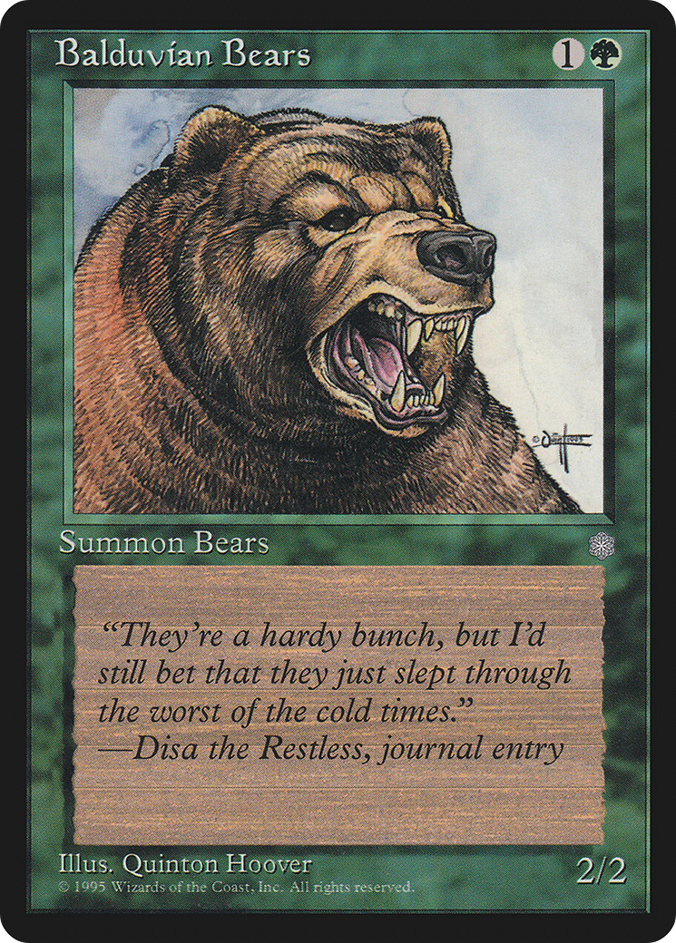 Balduvian Bears (ICE-) - Ice Age