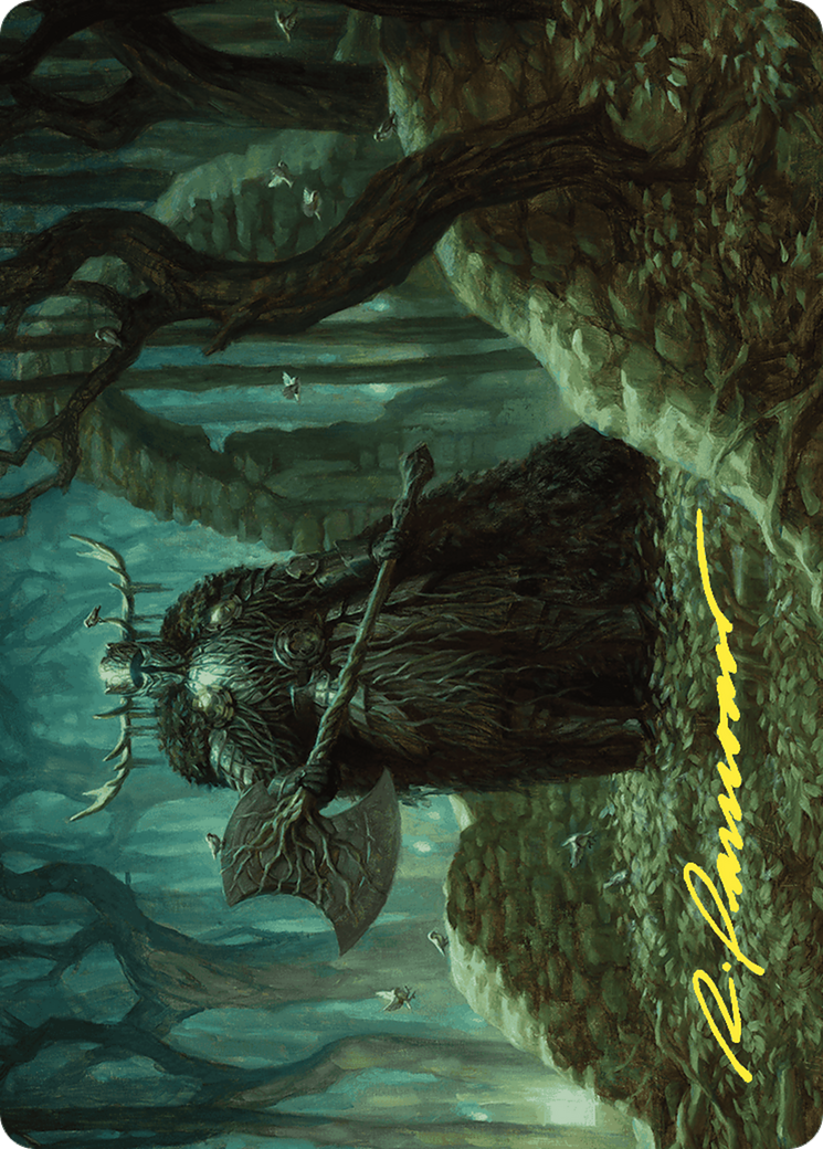 Mosswood Dreadknight // Mosswood Dreadknight (AWOE-040) - Wilds of Eldraine Art Series (Borderless)