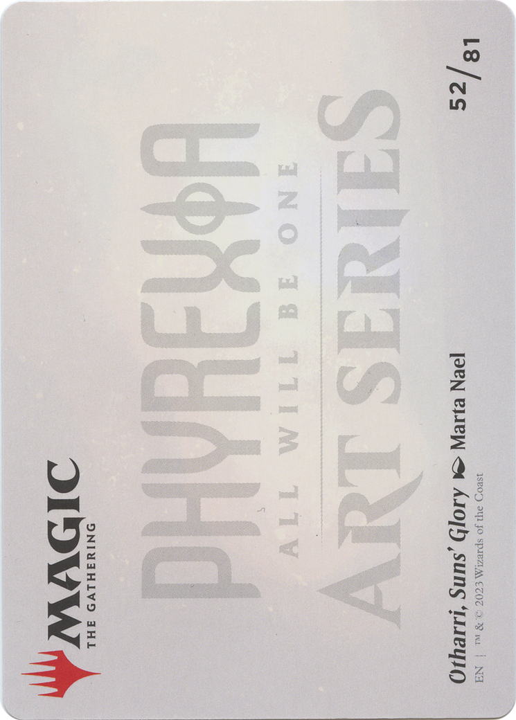 Otharri, Suns' Glory // Otharri, Suns' Glory (AONE-052) - Phyrexia: All Will Be One Art Series (Borderless)
