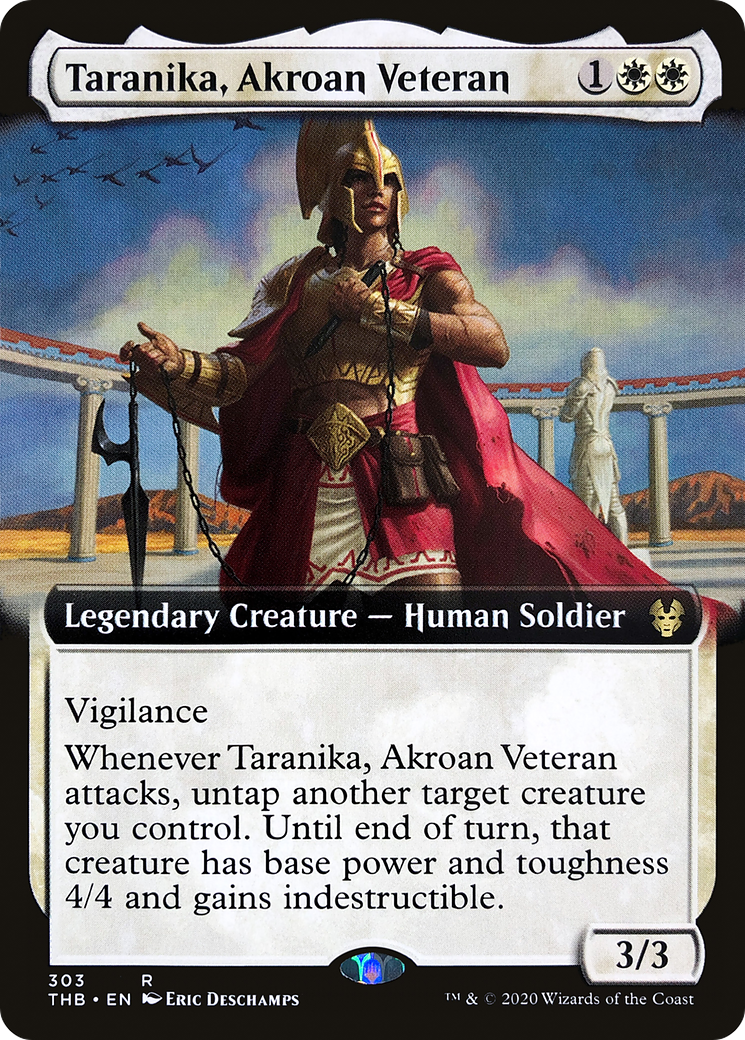 Taranika, Akroan Veteran (Extended Art) (THB-303) - Theros Beyond Death: (Extended Art) Foil