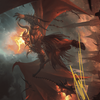Rakdos, Patron of Chaos // Rakdos, Patron of Chaos (AMKM-022) - Murders at Karlov Manor Art Series (Borderless) Foil