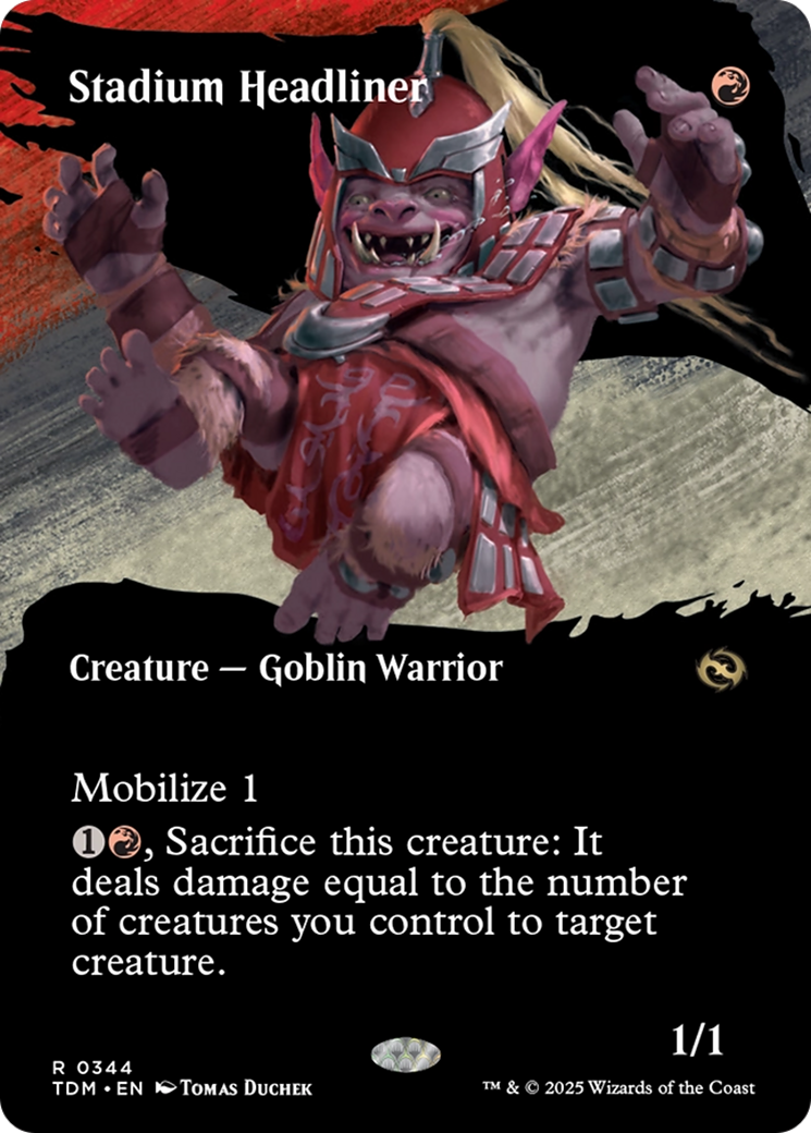 Stadium Headliner (Borderless) (TDM-344) - Tarkir: Dragonstorm: (Showcase) (Borderless)