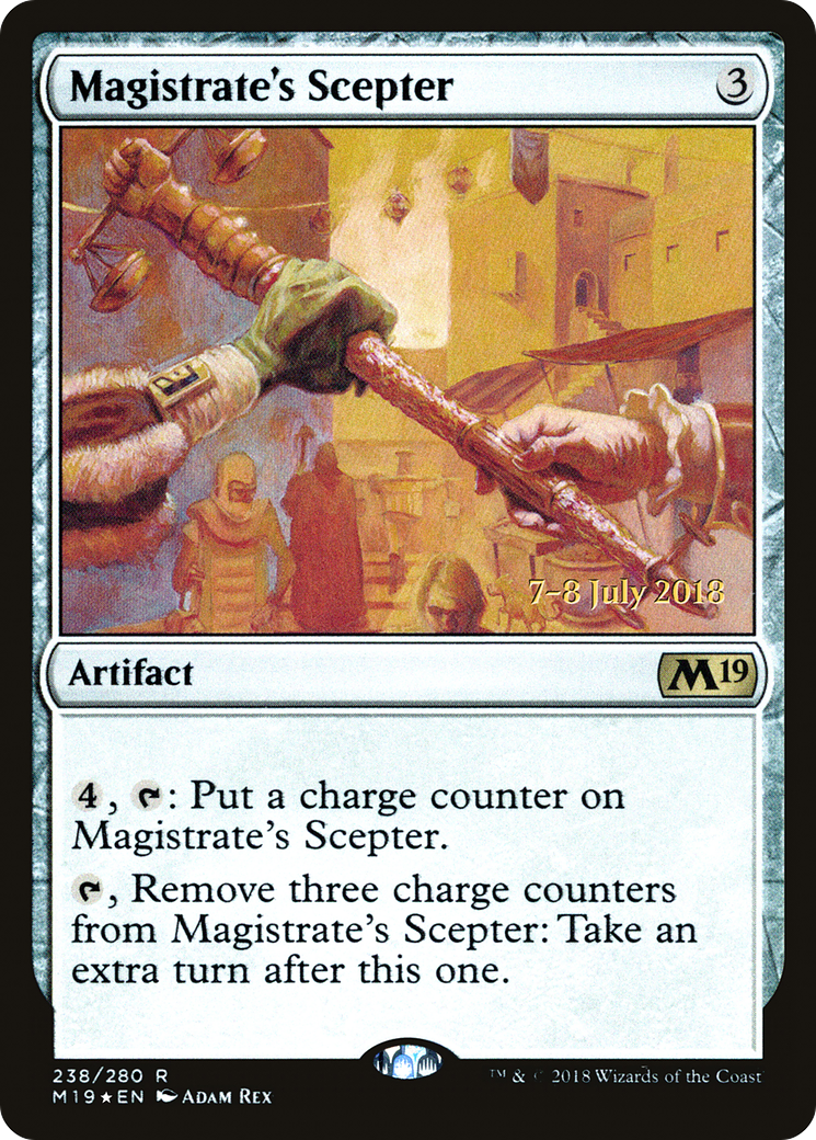 Magistrate's Scepter (PRE-238) - Core Set 2019 Promos Foil