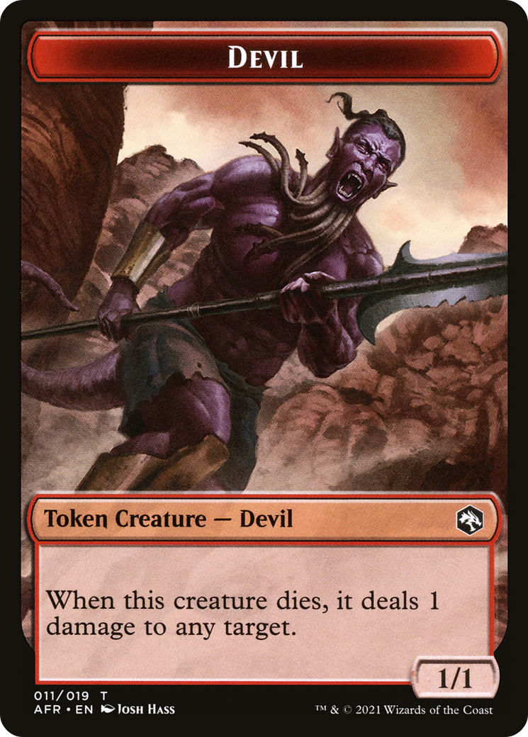 Devil (TAFR-011) - Adventures in the Forgotten Realms Tokens Foil