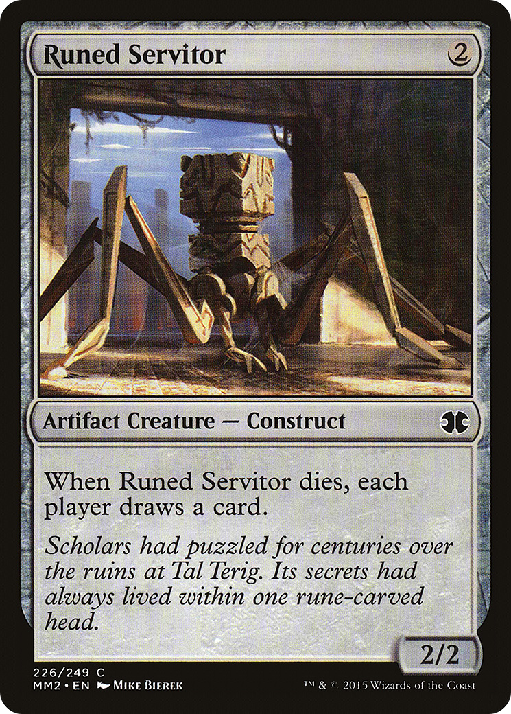 Runed Servitor (MM2-226) - Modern Masters 2015