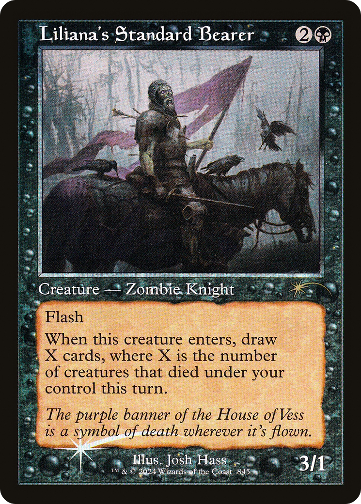 Liliana's Standard Bearer (Retro Frame) (SLD-845) - Secret Lair Drop Foil