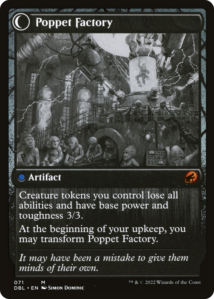 Poppet Stitcher (DBL-071) - Innistrad: Double Feature: (Double Faced Transform)